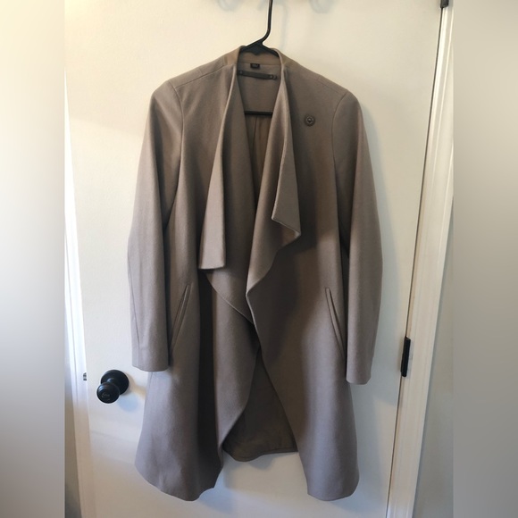 All Saints Ora coat in taupe/grey size 4. - Picture 8 of 9